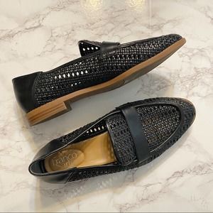 Franco Sarto Faux Leather Woven Loafer Women’s Size 9 EUC HALTON2